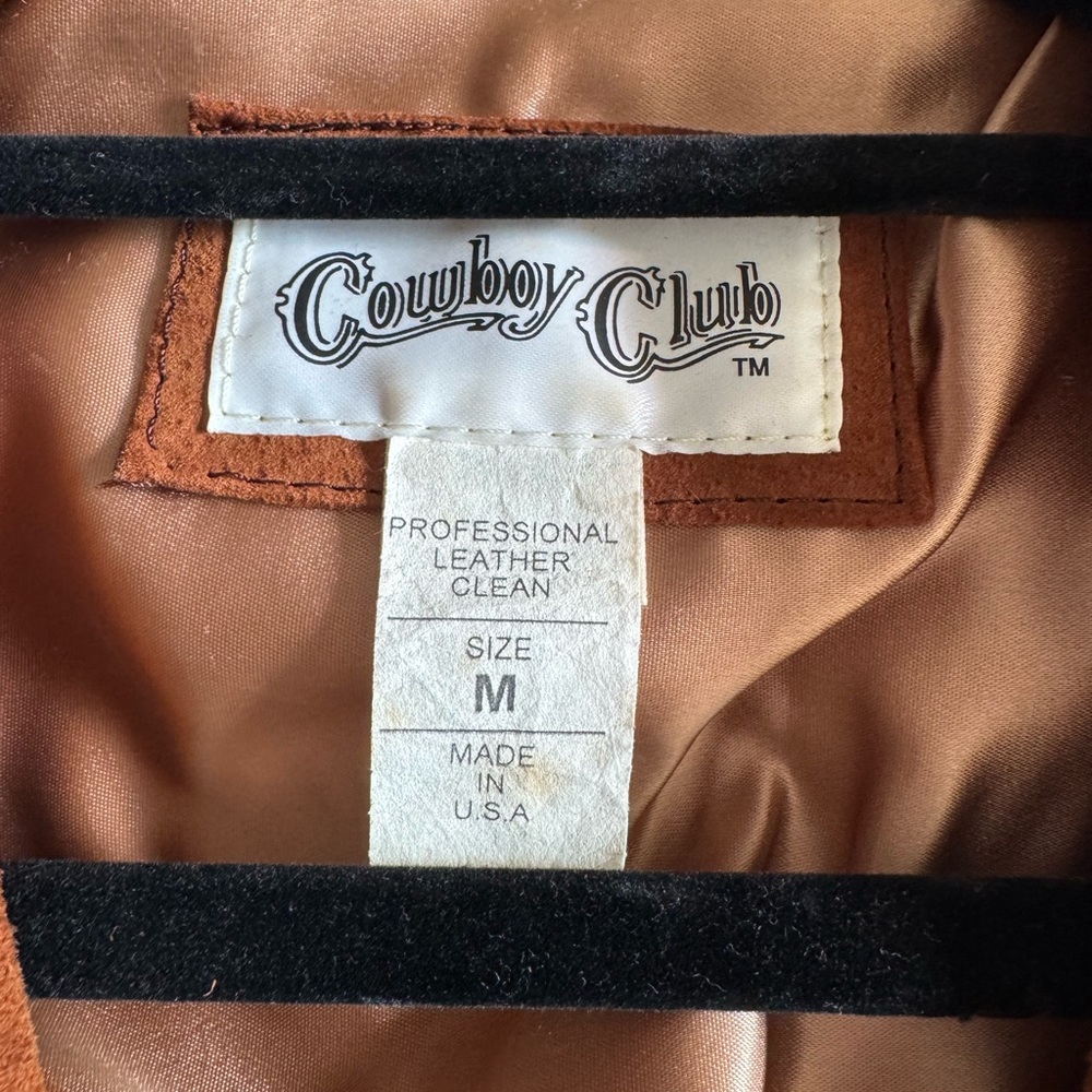Cowboy Club Brown Fringe Suede Leather Jacket - Picture 3 of 7